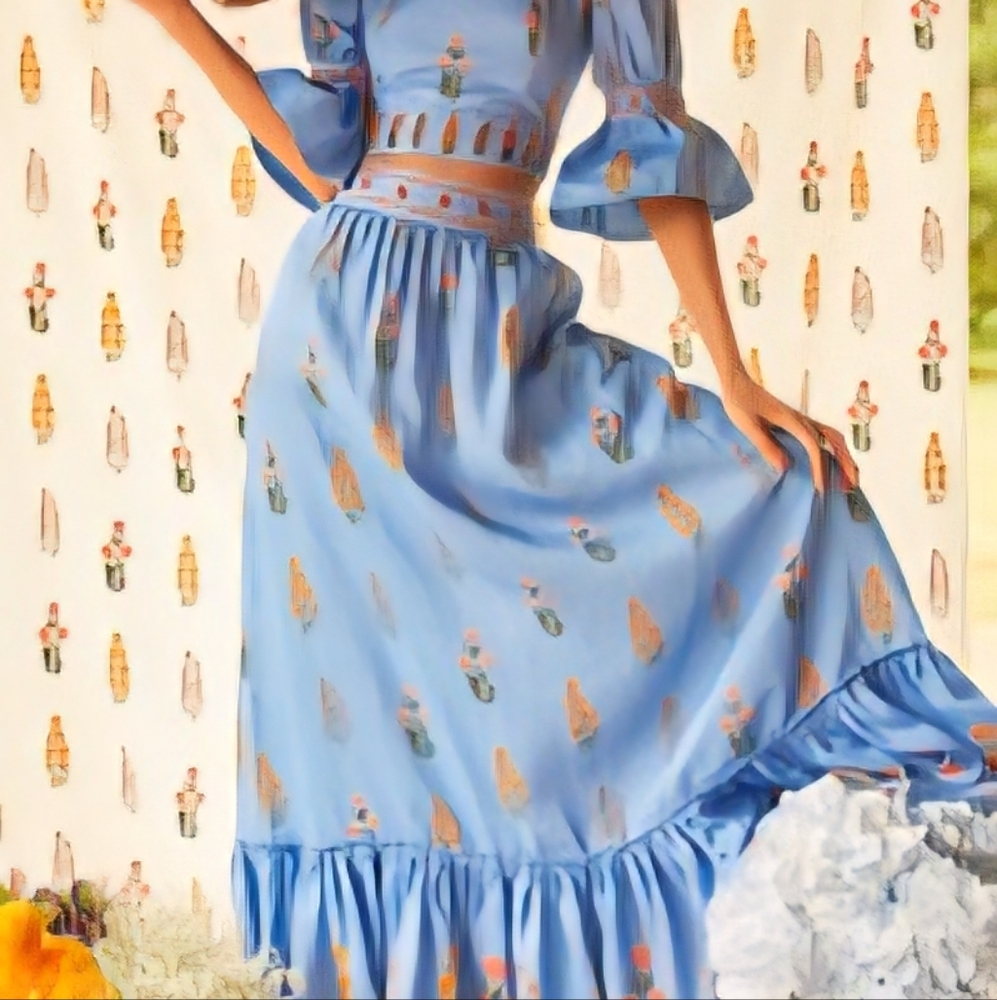 Agua By Agua Bendita Maxi Skirt S